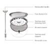 LIXADA Titanium French Press Coffee Maker, 750ml, Corrosion Resistant, Foldable Handle, Outdoor Camping Cooking Pot view 2