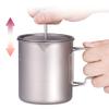 LIXADA Titanium French Press Coffee Maker, 750ml, Corrosion Resistant, Foldable Handle, Outdoor Camping Cooking Pot view 4