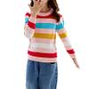 Loloda Girls Boys Long Sleeve Pullover Tops Kids Crewneck Casual Loose T-Shirt Stripes Sweatshirt Fall Blouse Pink 2-3 Years view 3