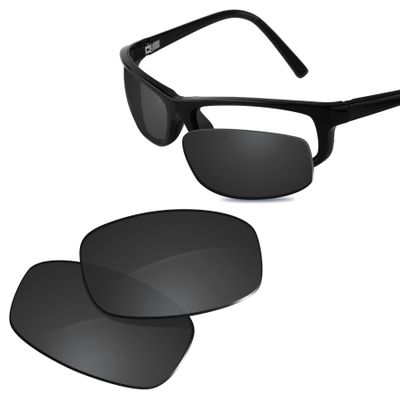 Glintbay 100% Precise-Fit Replacement Sunglass Lens for Maui Jim Legacy MJ183-62mm - Polarized Advanced Black