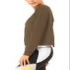Bestisun Workout Tops Long Sleeve Yoga Shirts Open Back Running Exercise Clothes for Women Brown XL view 3