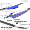 SHARROW 33 inch Carbon Arrow Hunting Arrows 400 Spine with 100 Grain Removable Tips for Archery Compound & Recurve & Traditional Bow Hunting Practice Shooting 6/12pcs (12pcs, Blue) view 4