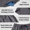 MIER Men's 5 Inch Running Shorts with Pockets Quick Dry Lightweight Gym Workout Athletic Shorts, Elastic Waist, Dark Grey, XXL view 3