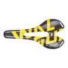 WALGUN WG1050 Full Carbon Saddle Road MTB Mountain Bike Seats for Men Women Lightweight 3k Carbon Bicycle Saddle 143mm with Oval 7 * 9mm Carbon Rail Bike Saddles (Yellow Logo) view 1