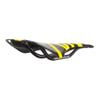 WALGUN WG1050 Full Carbon Saddle Road MTB Mountain Bike Seats for Men Women Lightweight 3k Carbon Bicycle Saddle 143mm with Oval 7 * 9mm Carbon Rail Bike Saddles (Yellow Logo) view 3