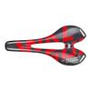 WALGUN WG1050 Full Carbon Saddle Road MTB Mountain Bike Seats for Men Women Lightweight 3k Carbon Bicycle Saddle 143mm with Oval 7 * 9mm Carbon Rail Bike Saddles (Red Logo) view 1