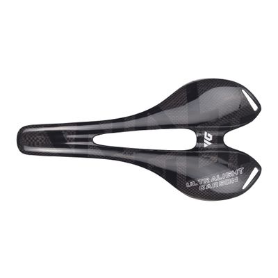 WALGUN WG1050 Full Carbon Saddle Road MTB Mountain Bike Seats for Men Women Lightweight 3k Carbon Bicycle Saddle 143mm with Oval 7 * 9mm Carbon Rail Bike Saddles (Black Logo)
