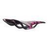 WALGUN WG1050 Full Carbon Saddle Road MTB Mountain Bike Seats for Men Women Lightweight 3k Carbon Bicycle Saddle 143mm with Oval 7 * 9mm Carbon Rail Bike Saddles (Pink Logo) view 3