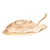 Beaupretty 1pc Creative Leaf-shaped Jewelry Tray Organizer for Rings Necklaces Decorative Storage Plate for Home Bathroom Living Room Design view 2