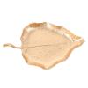 Beaupretty 1pc Creative Leaf-shaped Jewelry Tray Organizer for Rings Necklaces Decorative Storage Plate for Home Bathroom Living Room Design view 3