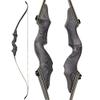 60 Inch Black Hunter Takedown Recurve Bow 25-65 Lbs Wooden Traditional Longbow American Hunting Bow Right Hand Left Hand (55 Lbs, Right Hand) view 1