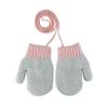HKSICHENGKEJI Toddler Winter Warm Mittens Baby Soft Plush Gloves Knit Fleece Lined Ski Snow Gloves for Boys Girls 1-3 Years view 1