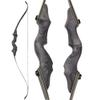 60 Inch Black Hunter Takedown Recurve Bow and Arrow Kit 25-65 Lbs Wooden Traditional Longbow American Hunting Bow Right Hand Left Hand (30 Lbs, Right Hand) view 2