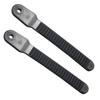 UP100 1 Pair & 2PCS Length 6.5 Inch Snowboard Binding Toe Ladder Straps Plastic Black view 1