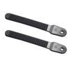 UP100 1 Pair & 2PCS Length 6.5 Inch Snowboard Binding Toe Ladder Straps Plastic Black view 2