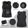 ZOUYUE Mens Sweat Sauna Vest for Waist Trainer, Sweat Sauna Suit Zipper Neoprene Workout Vest for Men with Adjustable Double Belt & Tank Top-S view 4