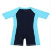 Yihuimin Unisex Kids 1ps Swimwear Zippered Shorty Wetsuit Swimsuit Color Contrast Bathing Suit for Surfing Navy Blue&Sky Blue 3-4 Years view 4