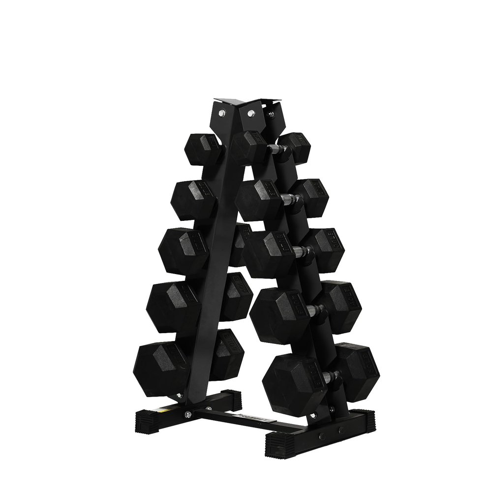 RITFIT 180-780LB Rubber Hex Dumbbells Set with Optional Dumbbell Rack, Multi Weight Set to Choose, Ideal for Home Gym and Fitness