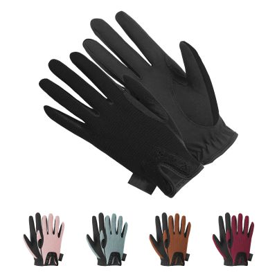Thapower Women Horse Riding Gloves Winter Equestrian Horseback Gloves Lady Youth Girl Outdoor Star Pattern Mitts Perfect for Biking Cycling Gardening
