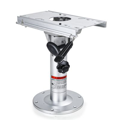 NORTHCAPTAIN Adjustable Aluminum Marine Boat Seat Pedestal with Slide,Silver