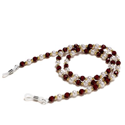 homeemoh Beaded Eyeglass Chain, Sunglasses Reading Glasses Chain Cord Holder Rope for Women,09