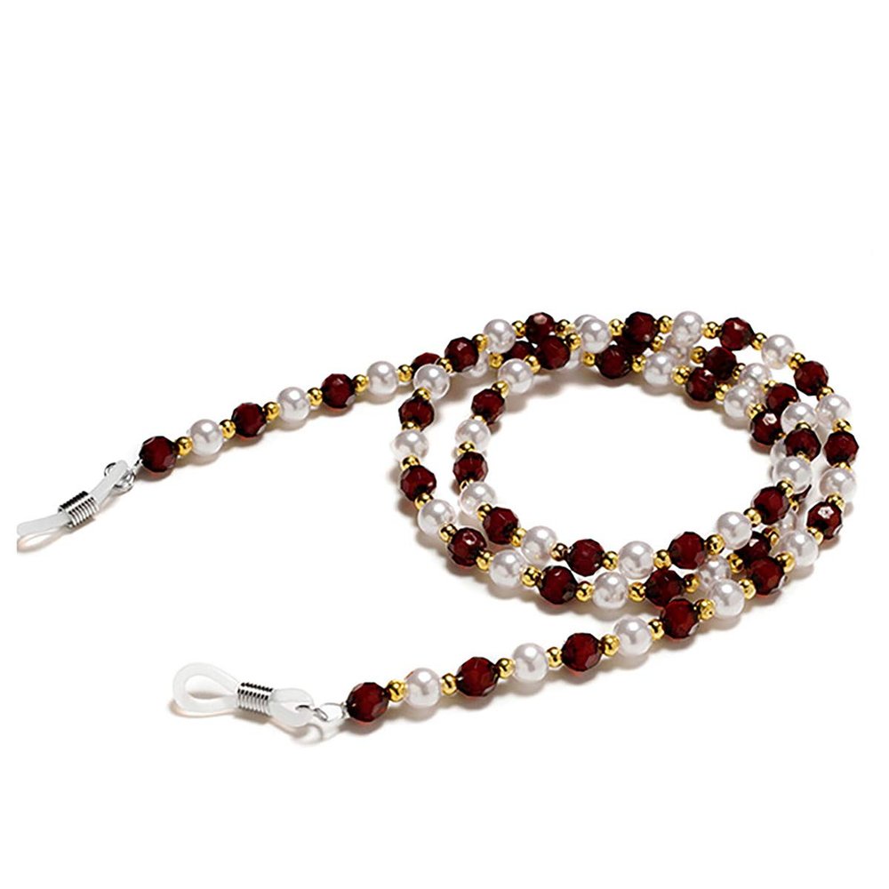 homeemoh Beaded Eyeglass Chain, Sunglasses Reading Glasses Chain Cord Holder Rope for Women,09