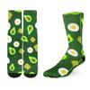 Benefeet Sox Funny Avocado Socks for Men Novelty Colorful Dress Socks with Designs Cute Food Themed Socks Crazy Cool Avocado Gifts for Avocado Lover 3D Print Patterned Socks Weird Gag Christmas Gifts view 4