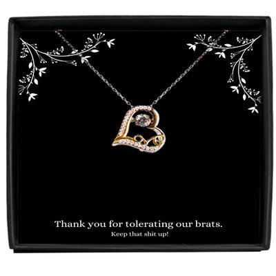Nanny Gifts, Sunflower Necklace, for The Babysitter, Appreciation for Daycare Provider - Love Dancing Necklace