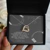 Bride to Be Necklace for Wedding Fianc Gift from Groom Gold and Silver I Love You Message Card Jewelry - Love Dancing Necklace view 1