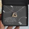 Bride to Be Necklace for Wedding Fianc Gift from Groom Gold and Silver I Love You Message Card Jewelry - Love Dancing Necklace view 3