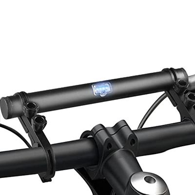 Bike Handlebar Extender, 20CM Handlebar Extension Bracket Double Handlebar Aluminum Alloy Bracket Extender with Clamp Light Mount Holder Power Bank for Motorcycle
