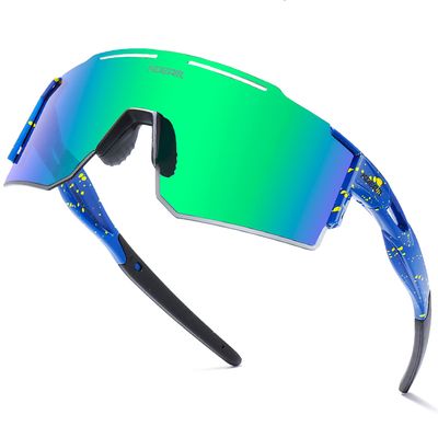 IKTOD Sports Polarized Sunglasses UV Protection for Youth, Men & Women, Ideal for Cycling Running Baseball Skiing & Softball (C19)