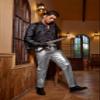 COOFANDY Shiny Pants for Men Metallic Night Club Disco Pants 70s 80s 90s Party Dress Pant Straight Leg Trousers view 2
