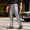COOFANDY Shiny Pants for Men Metallic Night Club Disco Pants 70s 80s 90s Party Dress Pant Straight Leg Trousers view 4
