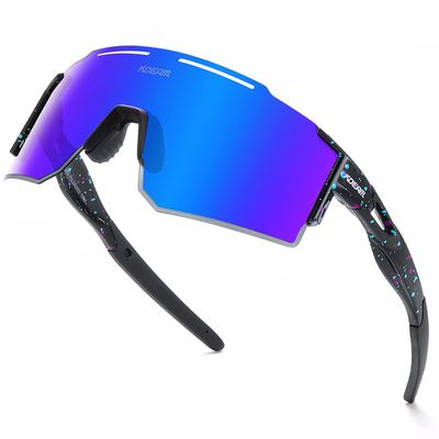 IKTOD Sports Polarized Sunglasses UV Protection for Youth, Men & Women, Ideal for Cycling Running Baseball Skiing & Softball (C18)