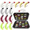50Pcs Maggot Fly Fishing Wet,Trout Flies,Deadly Under Indicato view 1