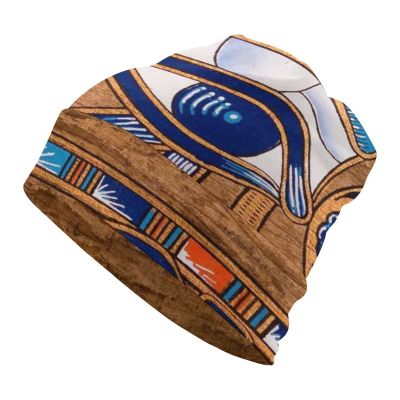 BAIKUTOUAN Egyptian Papyrus Depicts The Eye of Horus Soft Warm Skull Cap Lightweight Beanies Hat For Men Women Slouchy Cycling Work Sleep