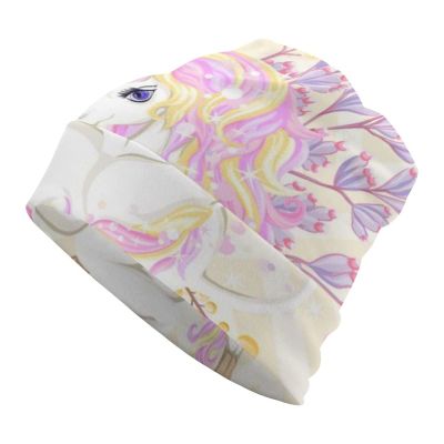 BAIKUTOUAN Cute Unicorn Soft Warm Skull Cap Lightweight Beanies Hat For Men Women Slouchy Cycling Work Sleep