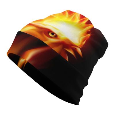 BAIKUTOUAN Funny Cock Fire Rooster Soft Warm Skull Cap Lightweight Beanies Hat For Men Women Slouchy Cycling Work Sleep