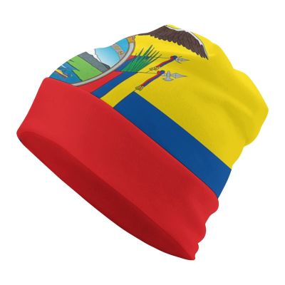 BAIKUTOUAN Ecuador Flag Soft Warm Skull Cap Lightweight Beanies Hat For Men Women Slouchy Cycling Work Sleep