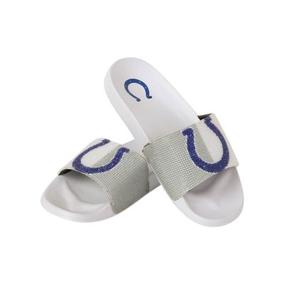 FOCO Indianapolis Colts NFL Womens Big Logo Shimmer Slide - XL