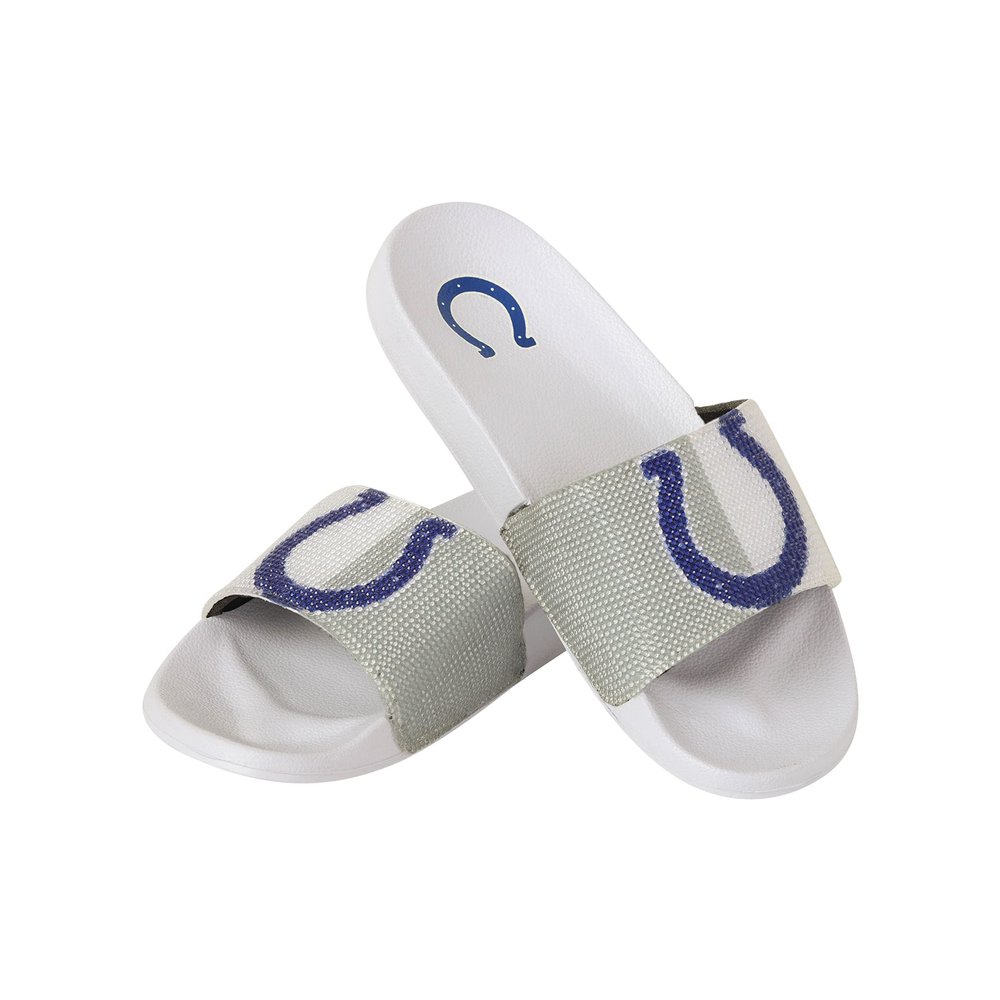 FOCO Indianapolis Colts NFL Womens Big Logo Shimmer Slide - XL
