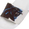 FOCO Carolina Panthers NFL Womens Big Logo Shimmer Slide - M view 3