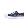 FOCO Michigan Wolverines NCAA Womens Color Glitter Low Top Canvas Shoes - 10 view 2