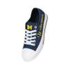 FOCO Michigan Wolverines NCAA Womens Color Glitter Low Top Canvas Shoes - 10 view 3