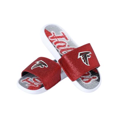 FOCO Atlanta Falcons NFL Womens Glitter Gel Slide - XL