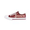 FOCO Oklahoma Sooners NCAA Womens Color Glitter Low Top Canvas Shoes - 10 view 2
