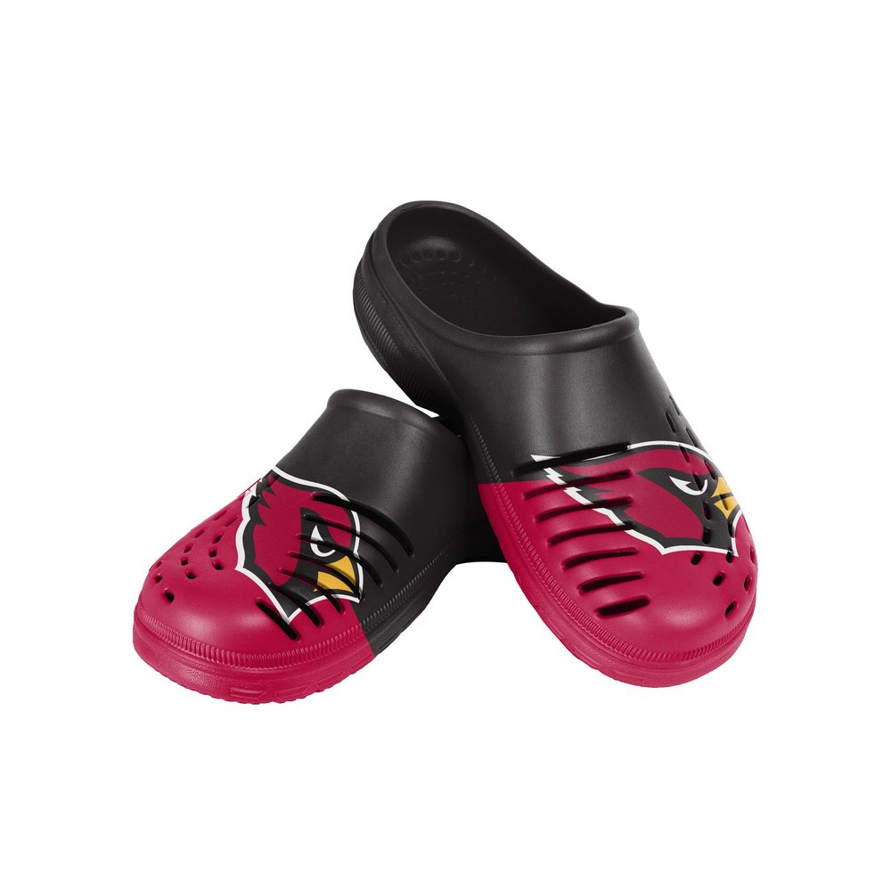 FOCO Arizona Cardinals NFL Mens Colorblock Big Logo Clog - L - (11-12)