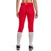 Under Armour Womens Utility Softball Pants 22, (600) Red / / White, Large view 2