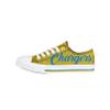 FOCO Los Angeles Chargers NFL Womens Color Glitter Low Top Canvas Shoes - 6 view 2